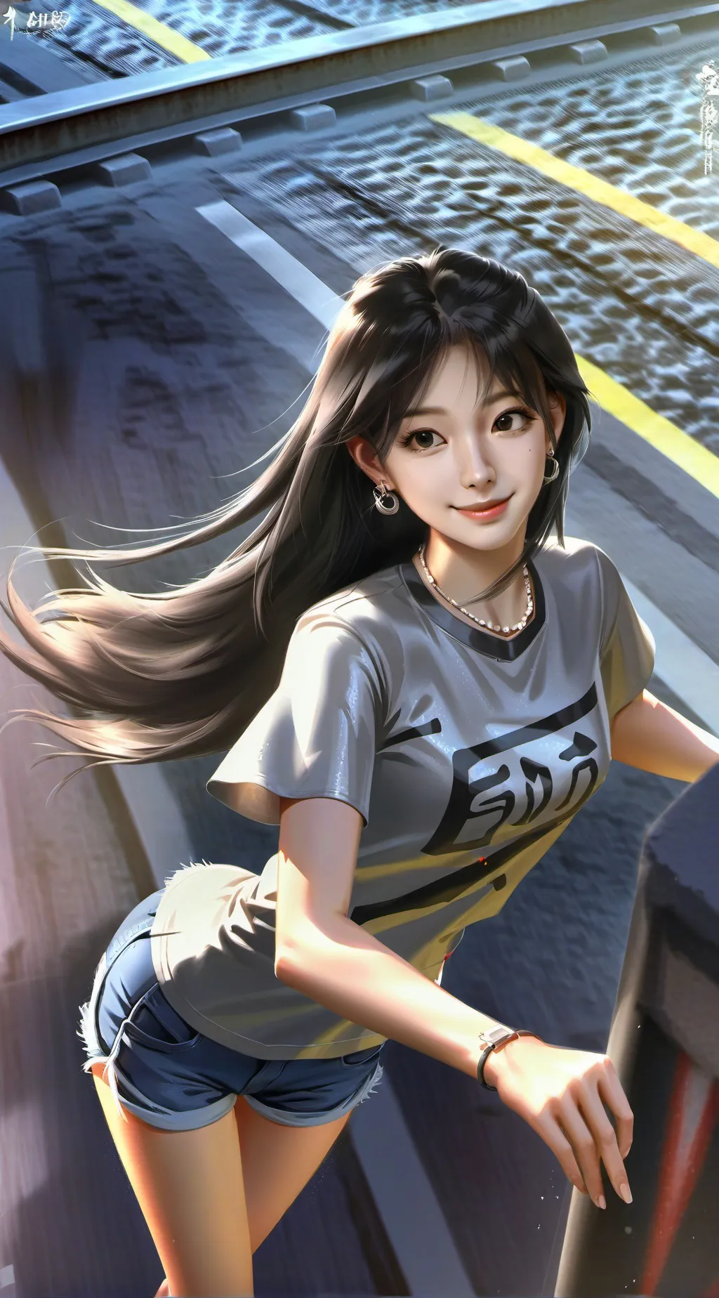 ai character: ᗴᒪIᗩᑎᗩ background