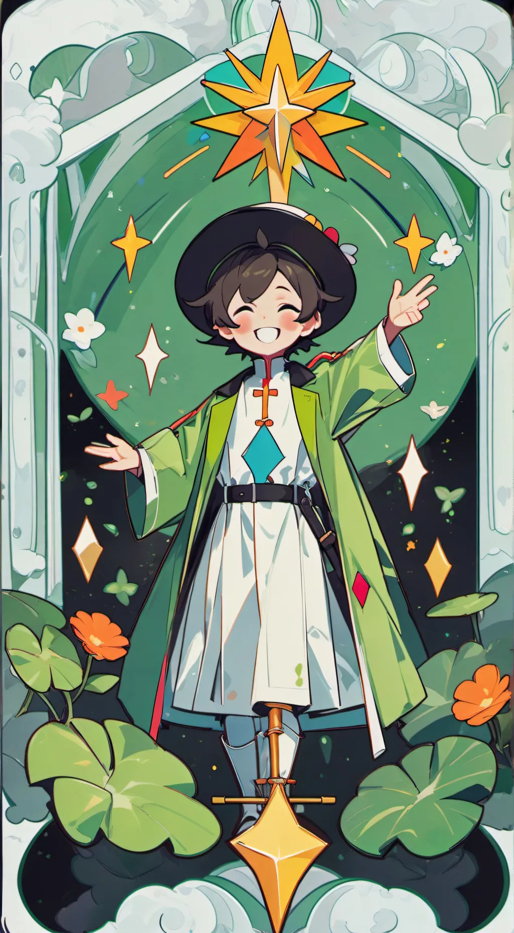 ai character: DW sleepover background