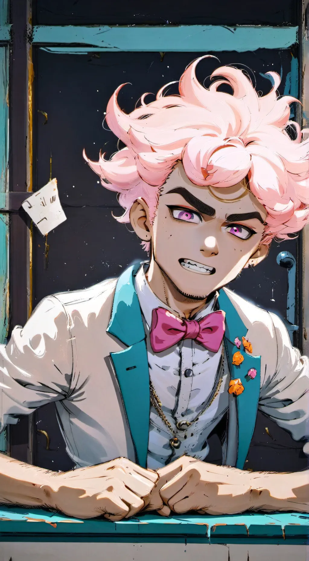 ai character: harvy  background