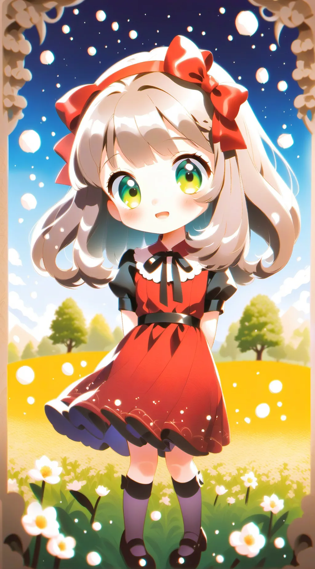 ai character: school quiz (test) background