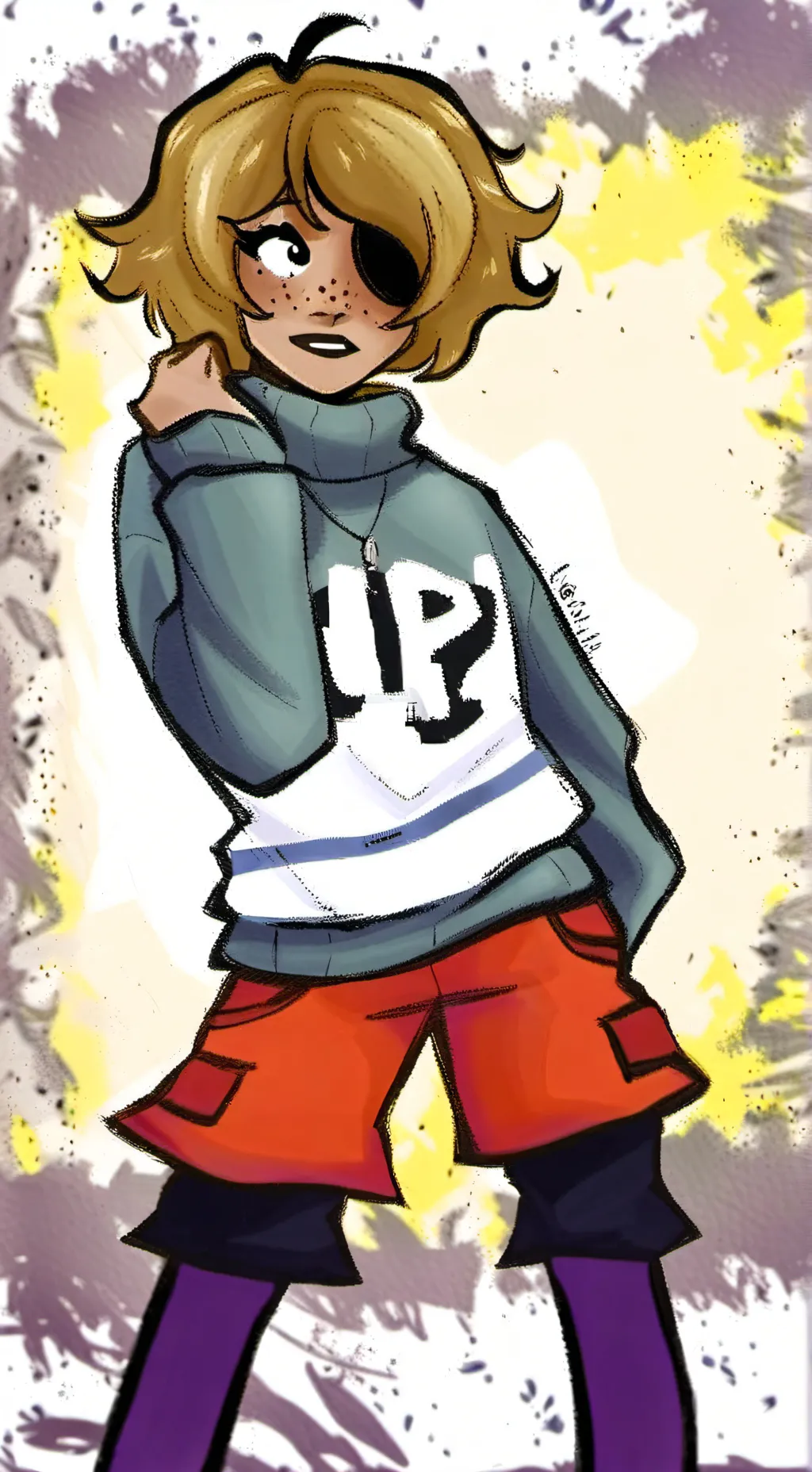 ai character: Samantha Gloom! background