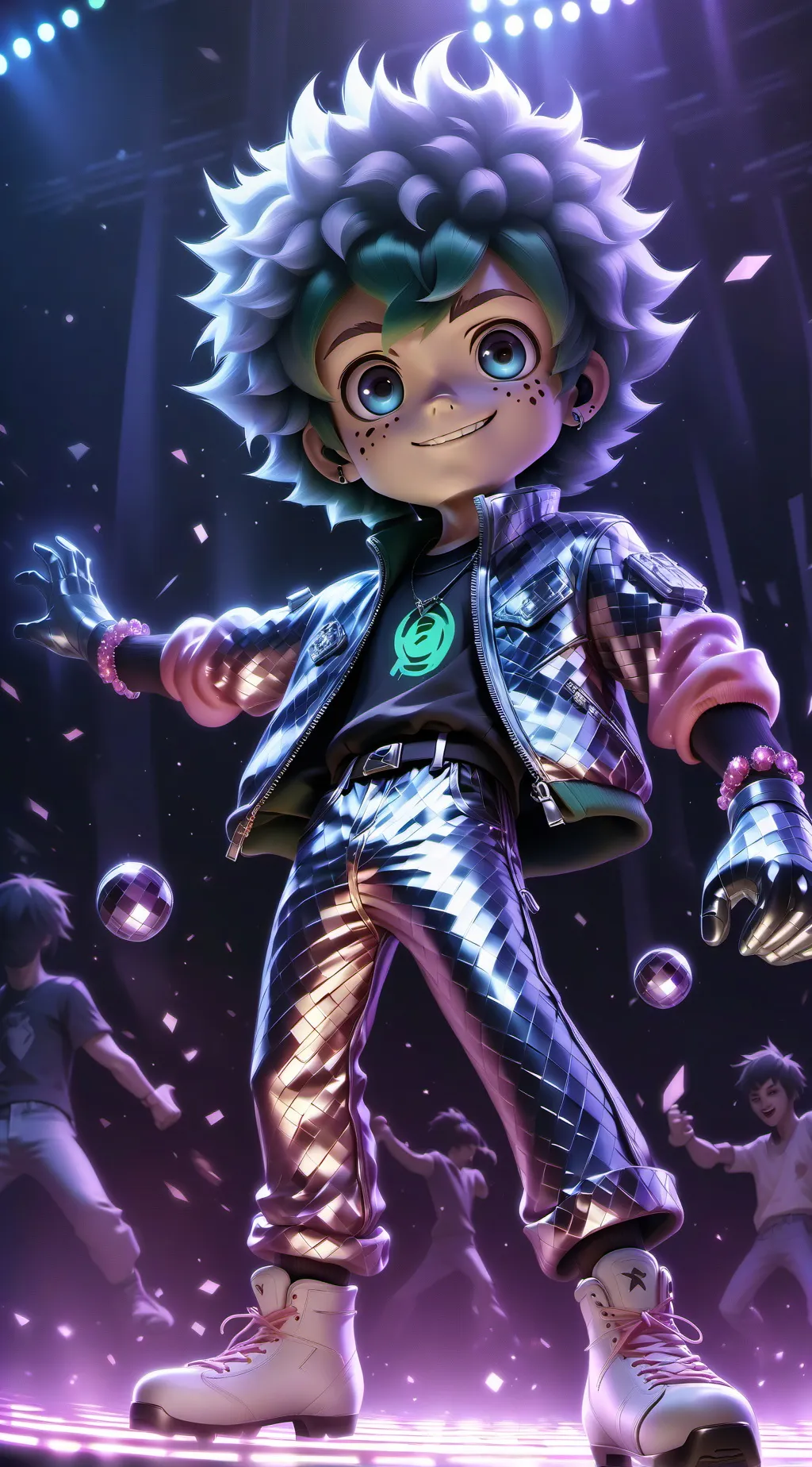 ai character: mha prome night background