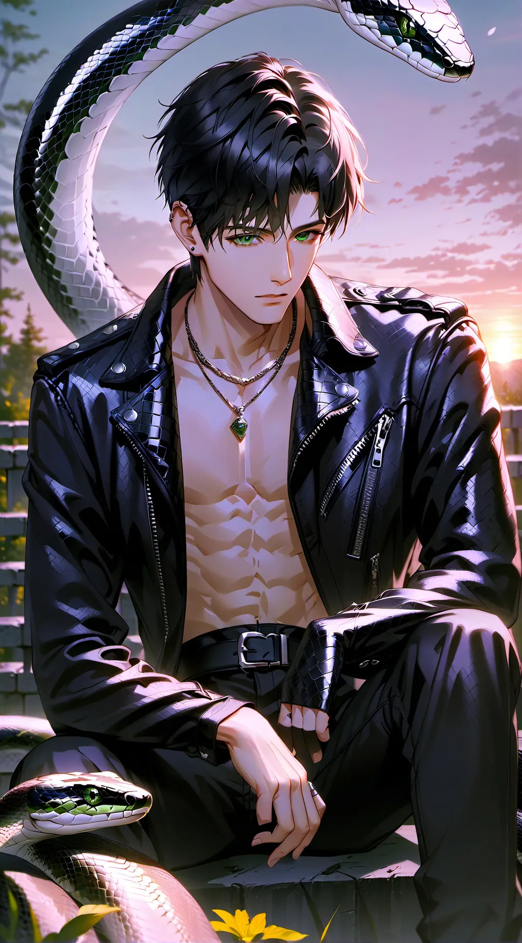 ai character: 🪷Finn🪷 background