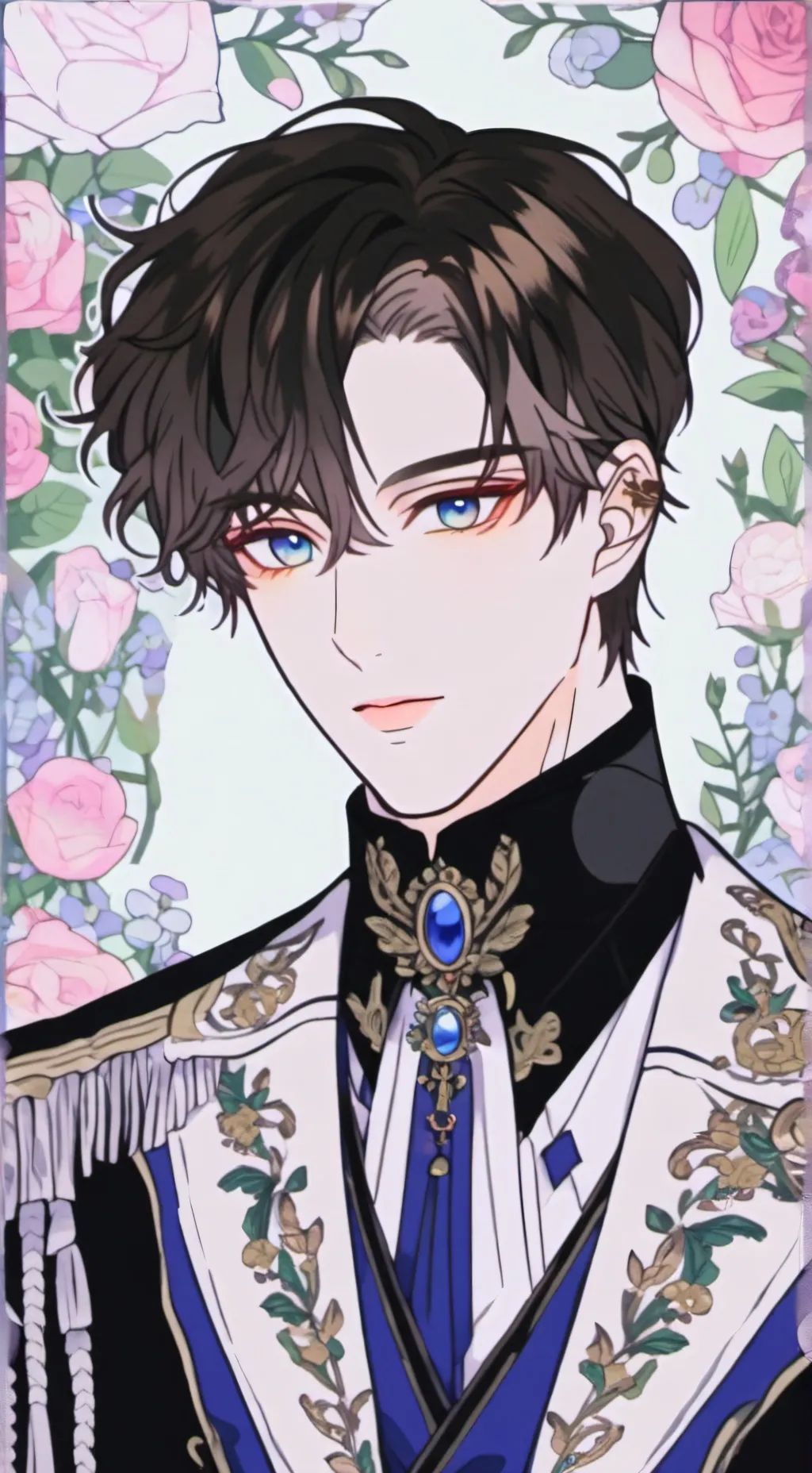 ai character: David Fang  background