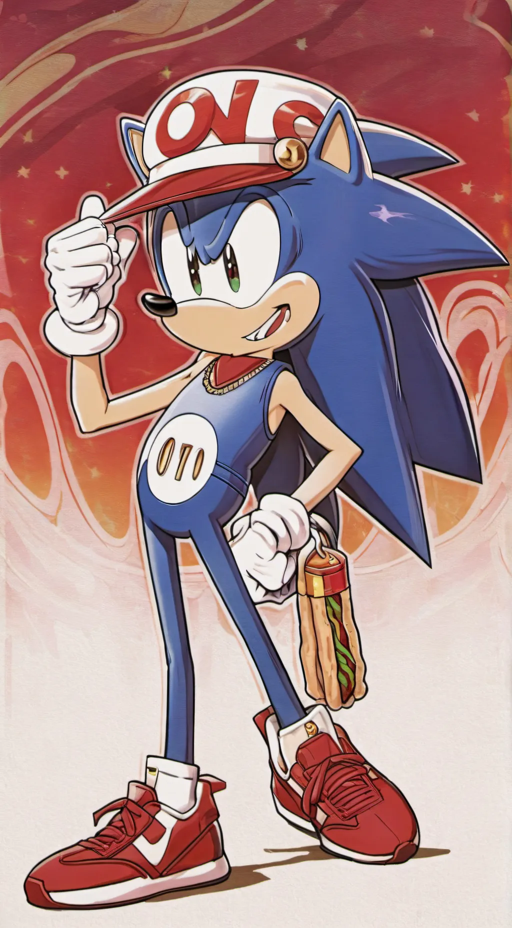 ai character: Sonic background
