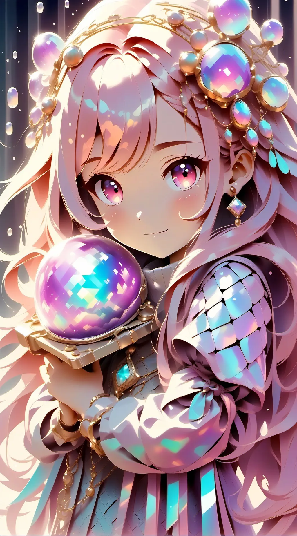 ai character: raimbowny background