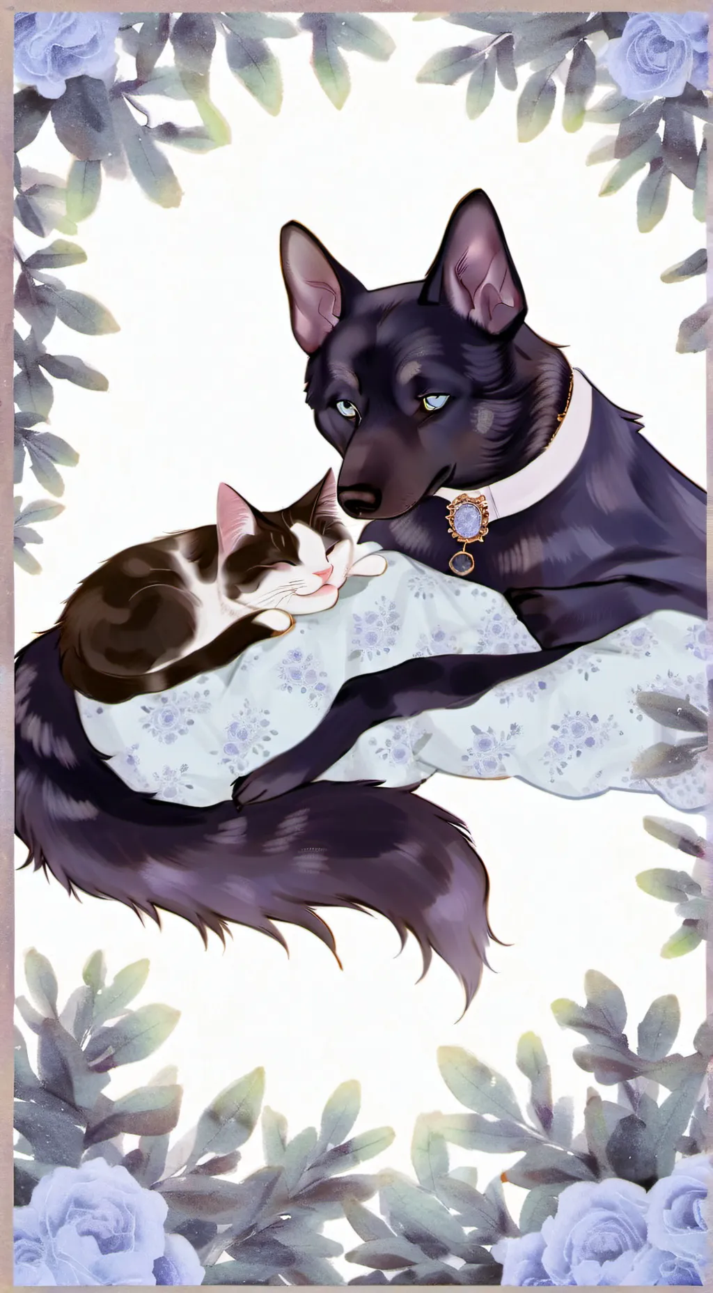 ai character: dog day x catnap  background