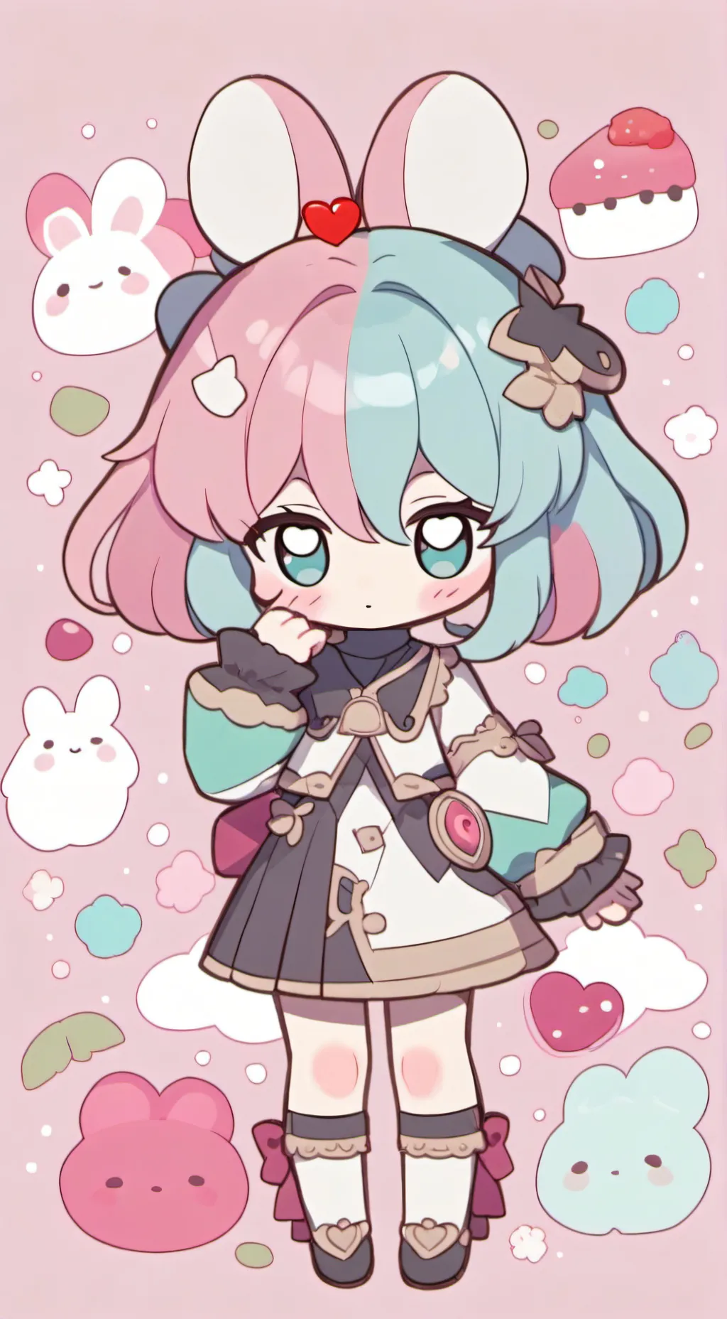 ai character: tienda de bebés  background
