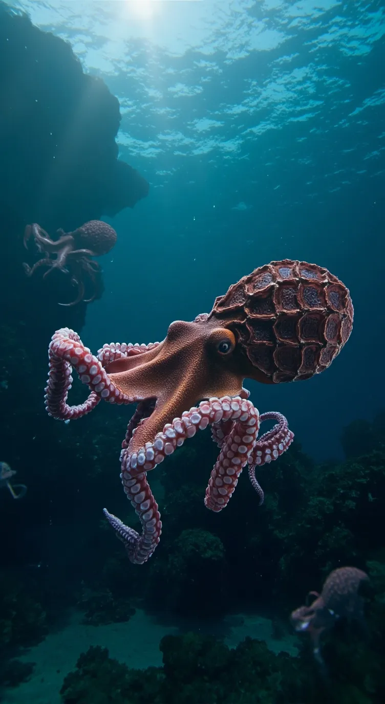 ai character: Steal a sea animal background