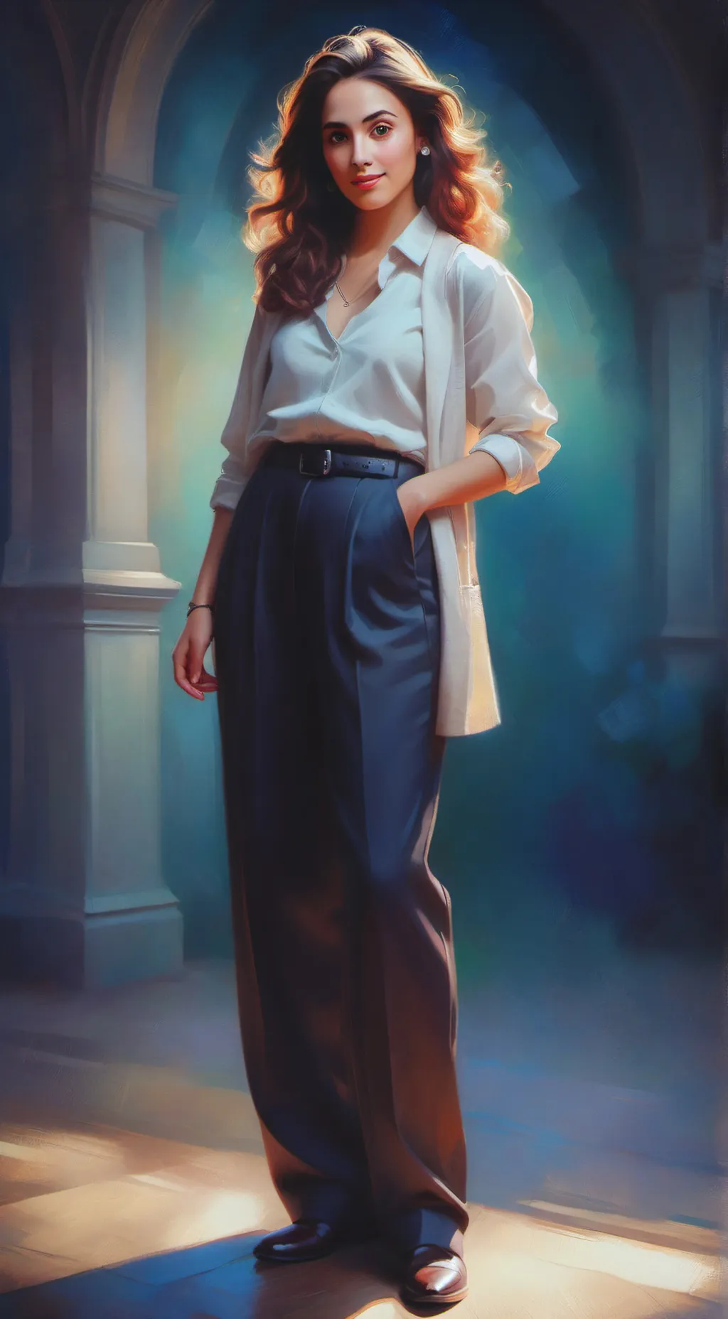 ai character: Sharmin background