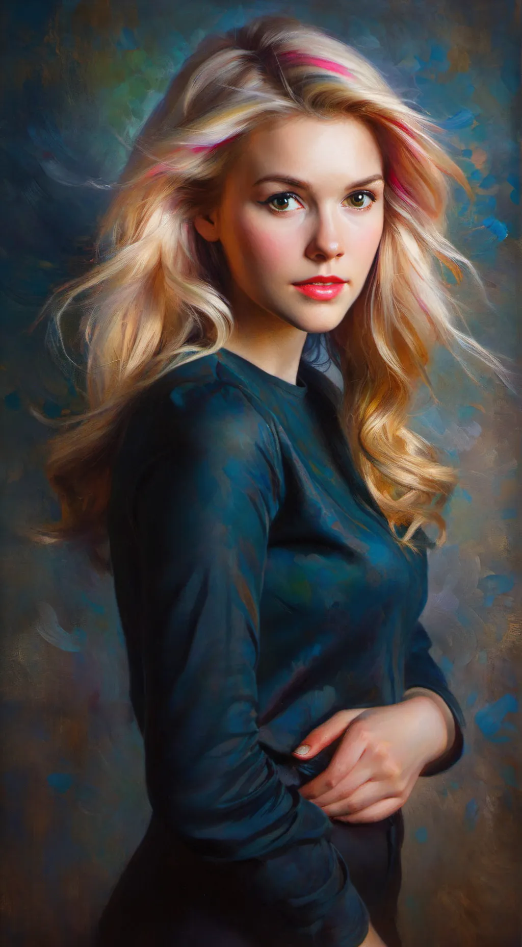 ai character: Amber  background