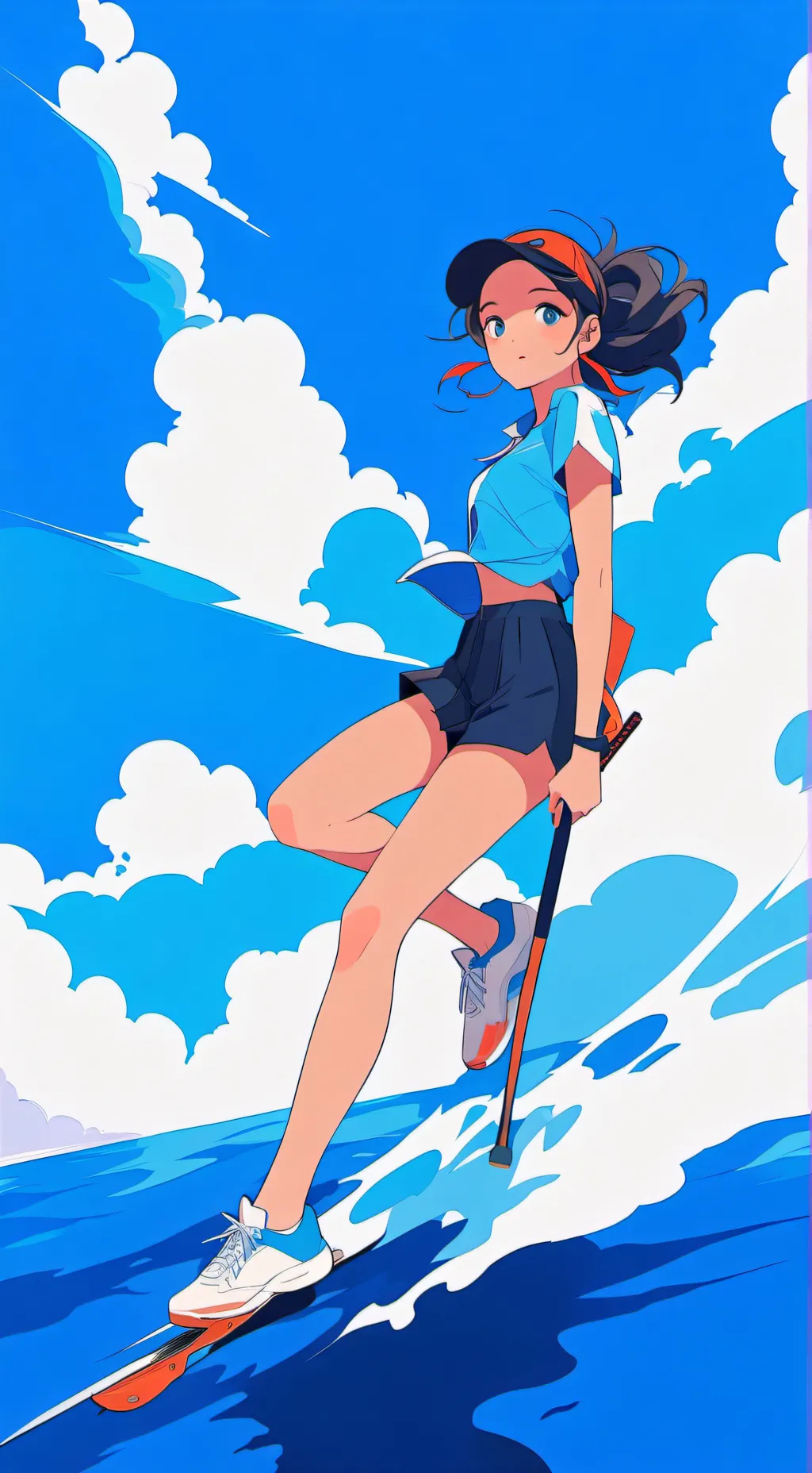 ai character: *:Crazy fan girl:* background
