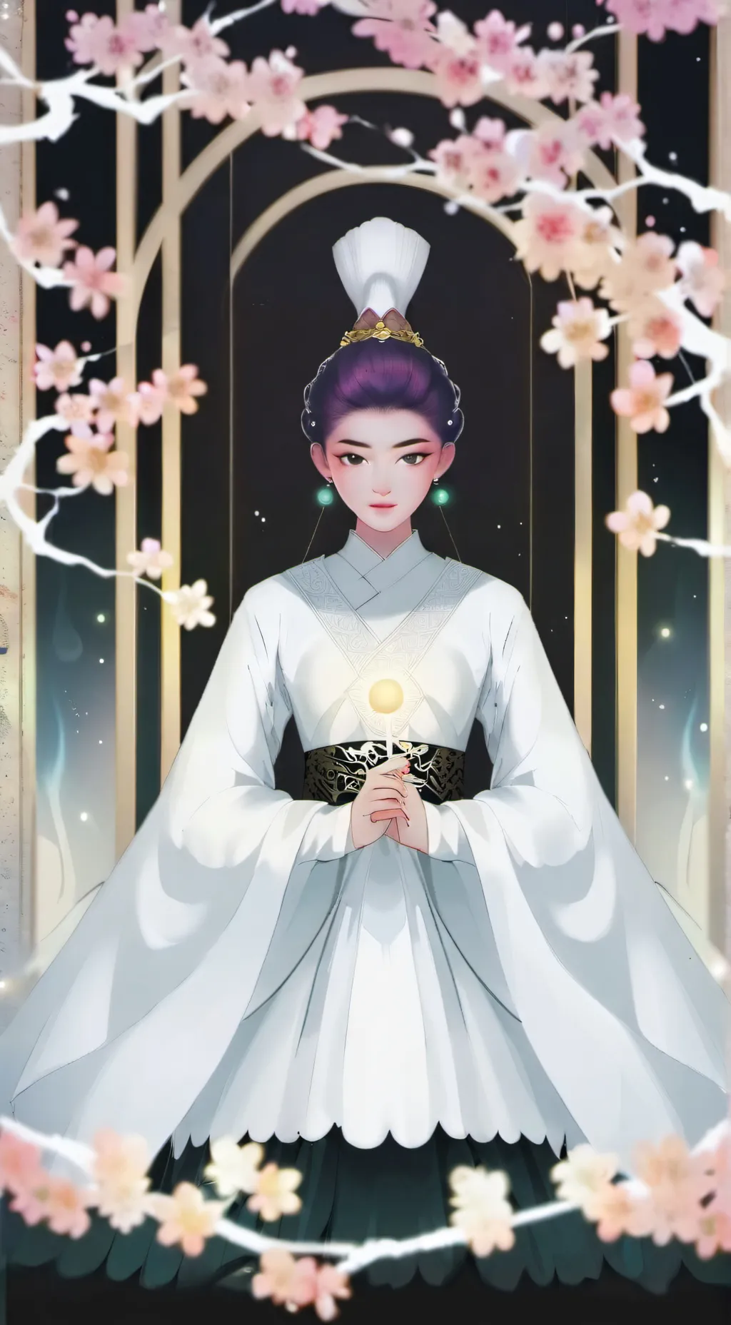 ai character: rumi gima  background