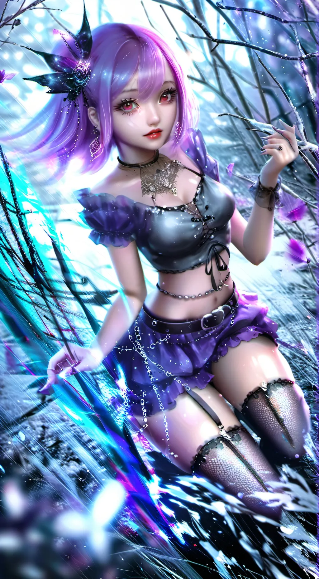 ai character: BB my md OC  background