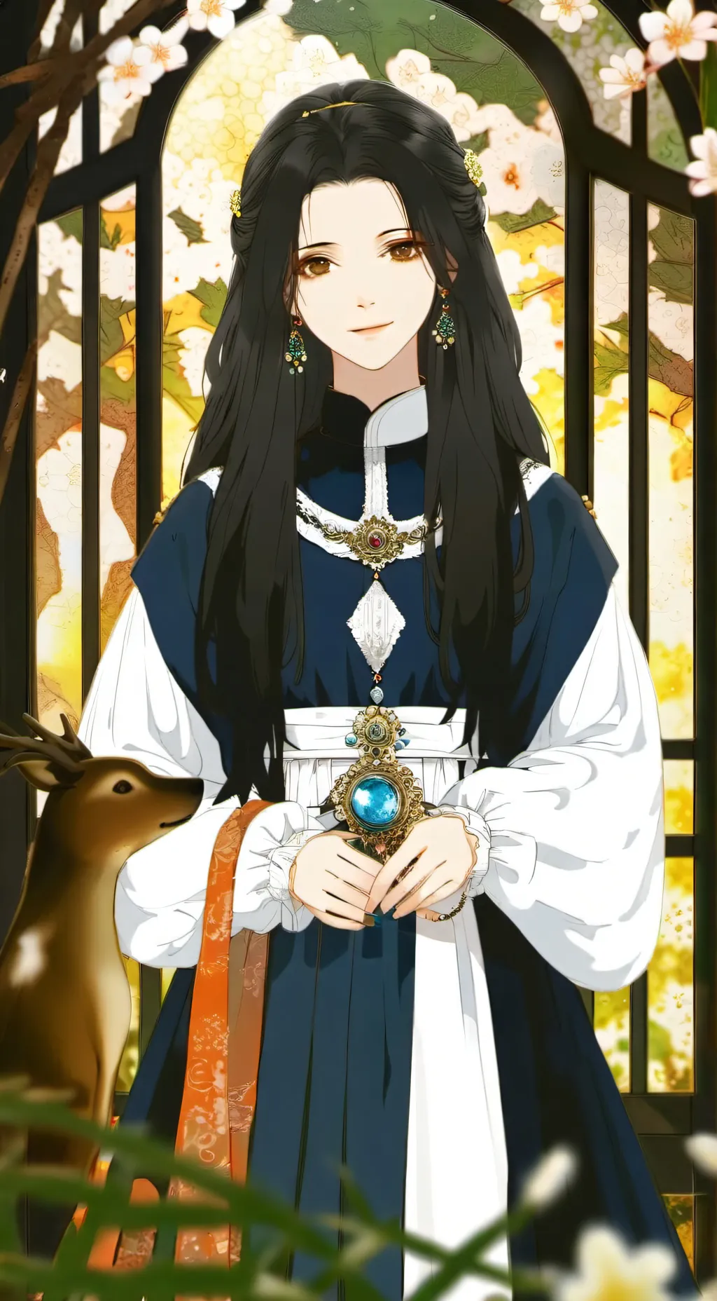 ai character: селена background