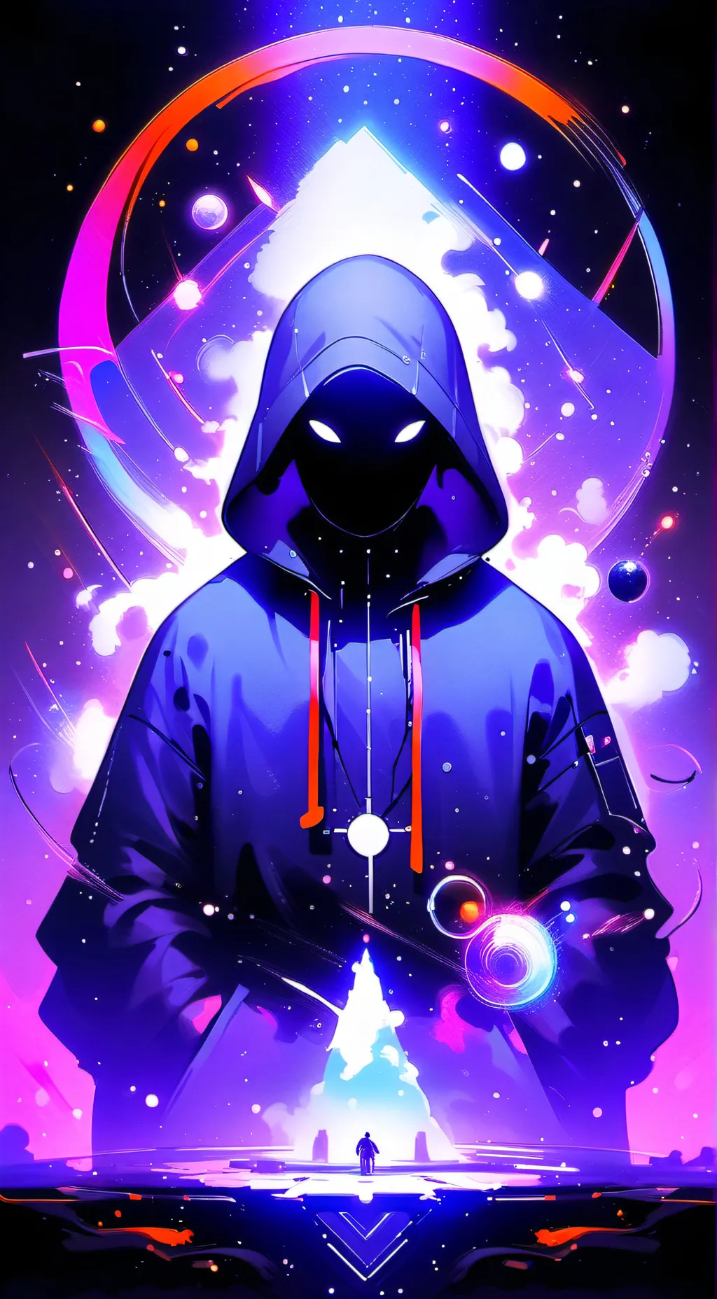 ai character: Shadow speaker man background