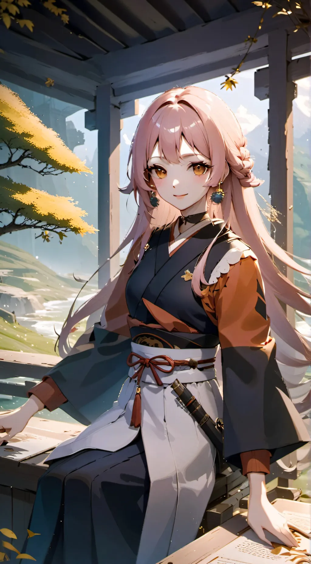 ai character: Winter background