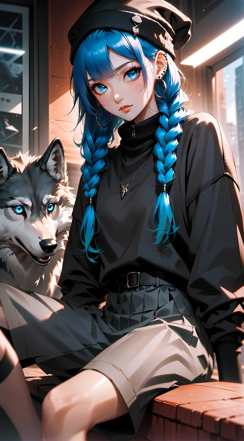 ai character: Riley  background