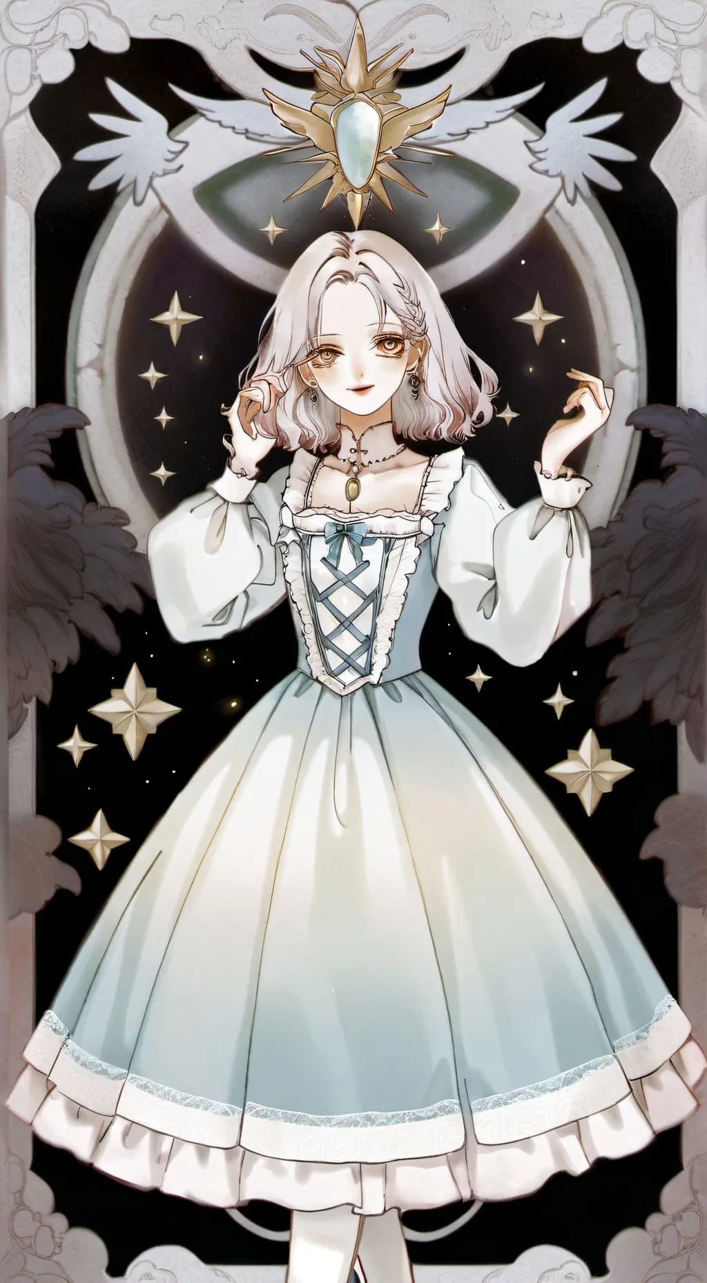 ai character: Luna background