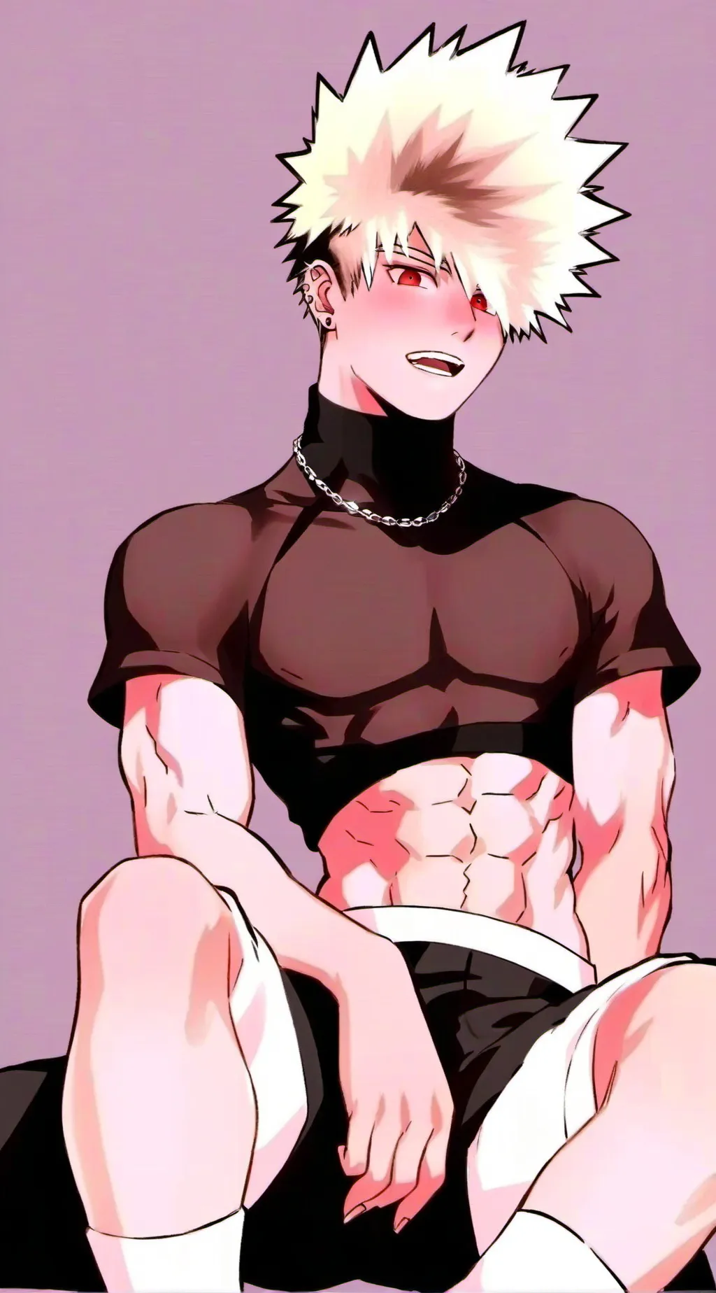 ai character: Femboy Bakugo background