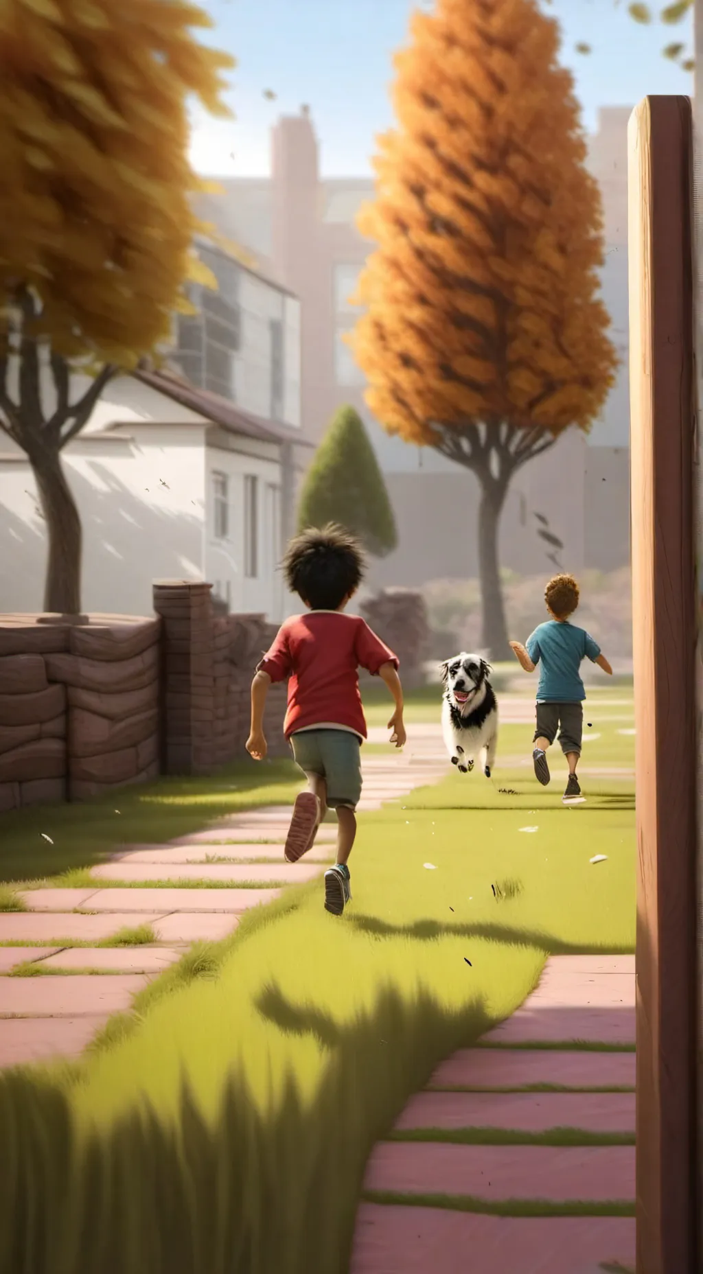 ai character: Touch grass background