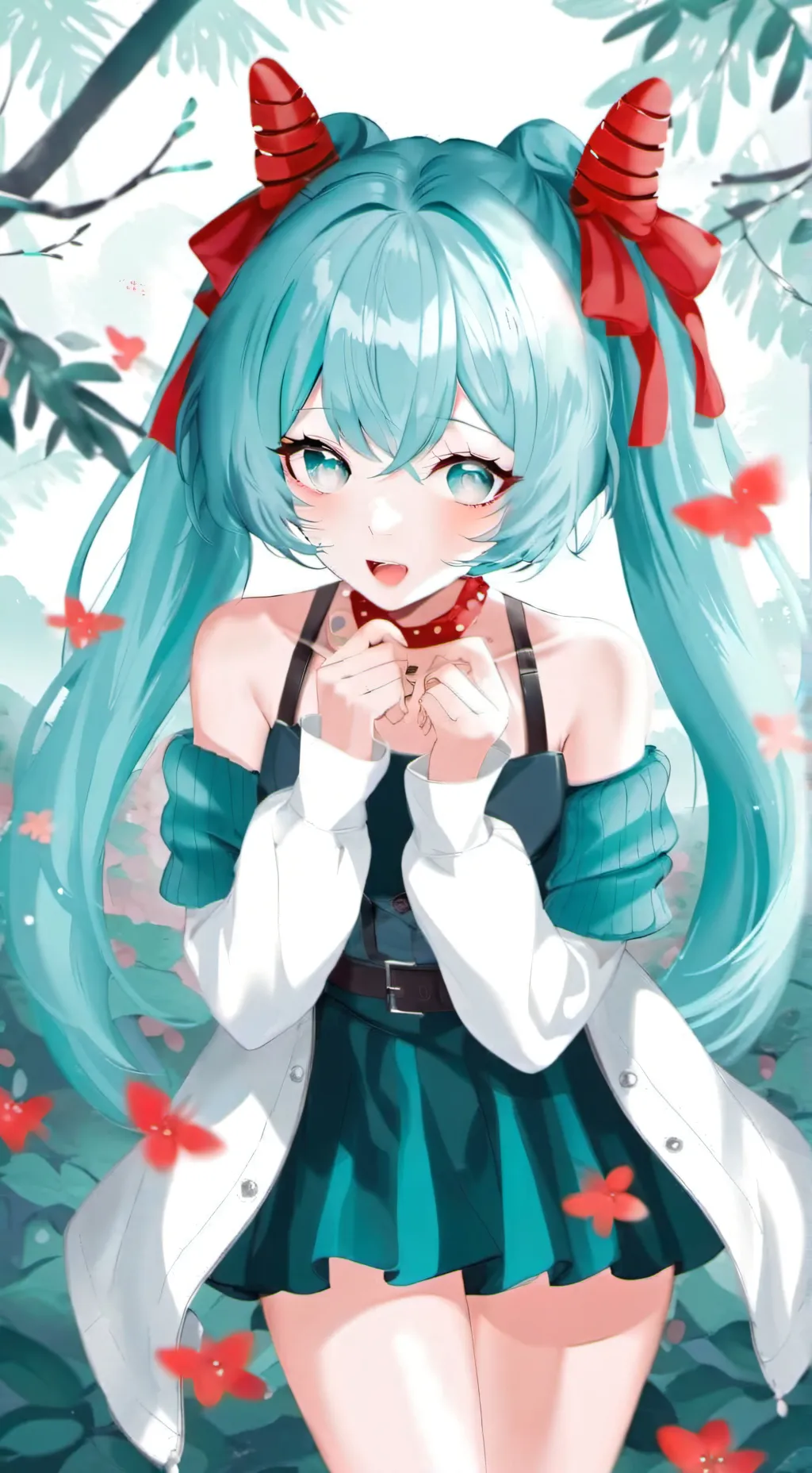 ai character: Miku background