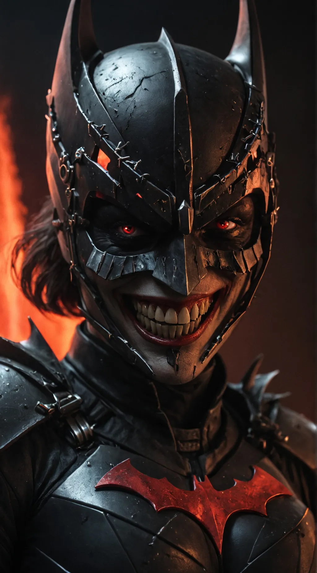 ai character: Batgirl Who Laughs background