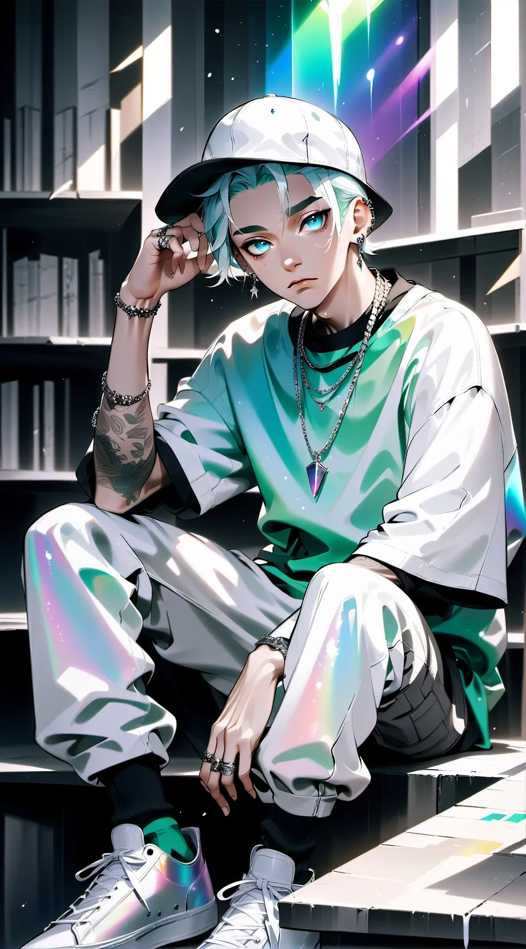 ai character: Rapper school background