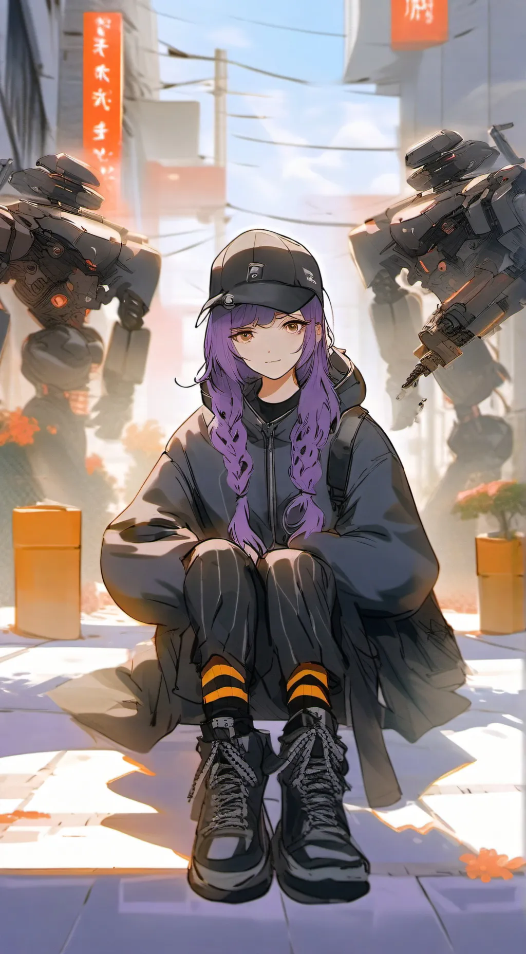 ai character: ikemen uzi  background