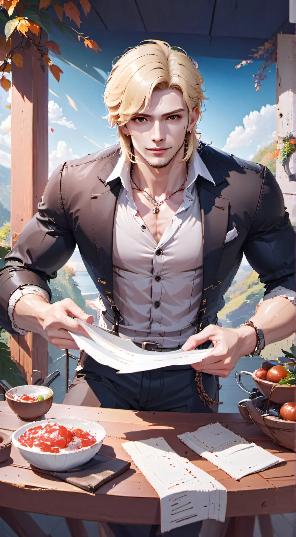 ai character: Max background