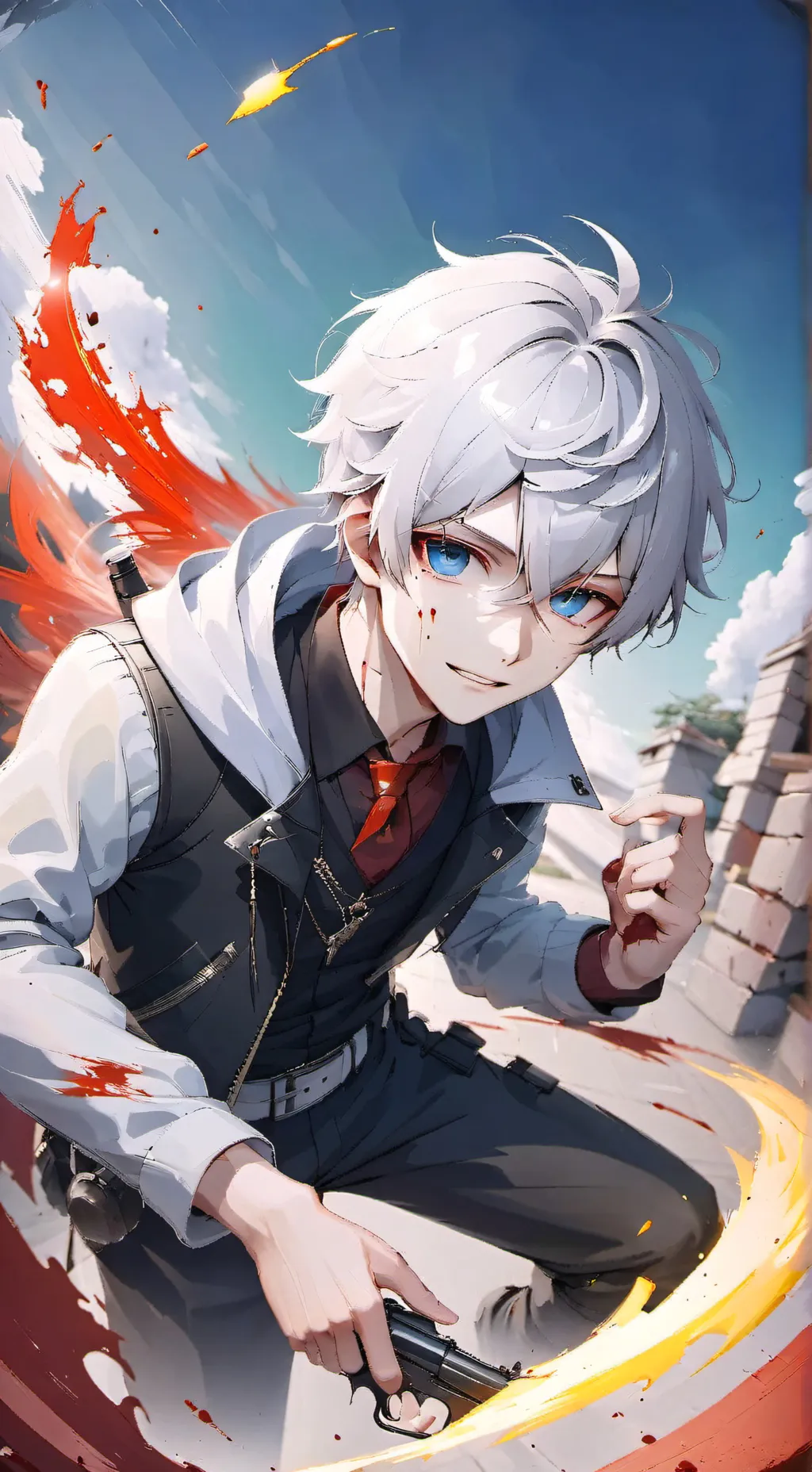 ai character: Hybrid hunter noah background