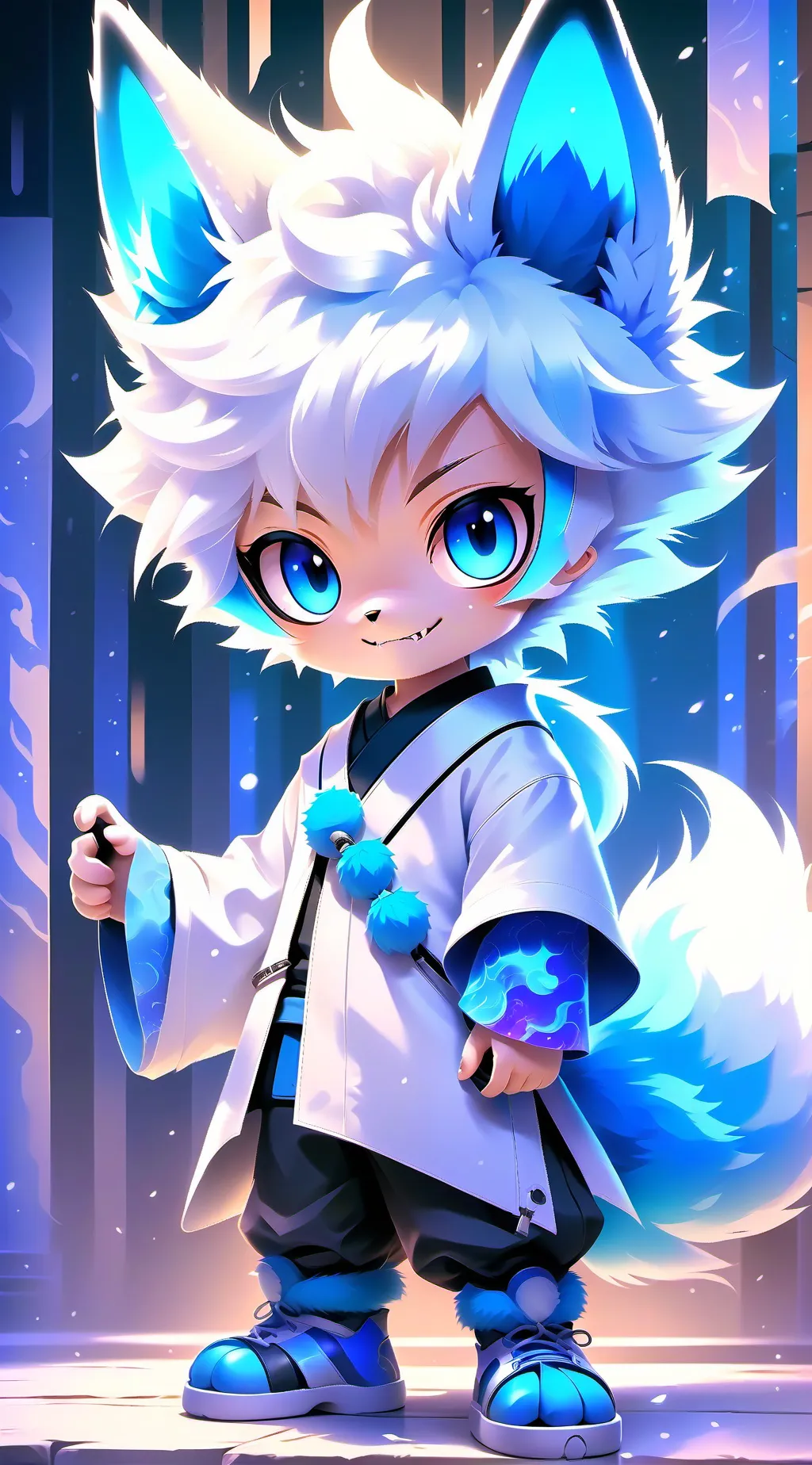 ai character: giant u (again?!) background