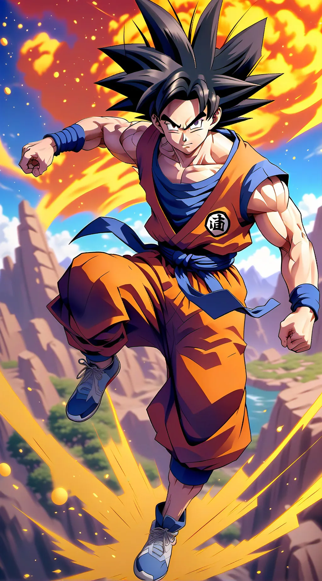 ai character: Dragon ball reacts background