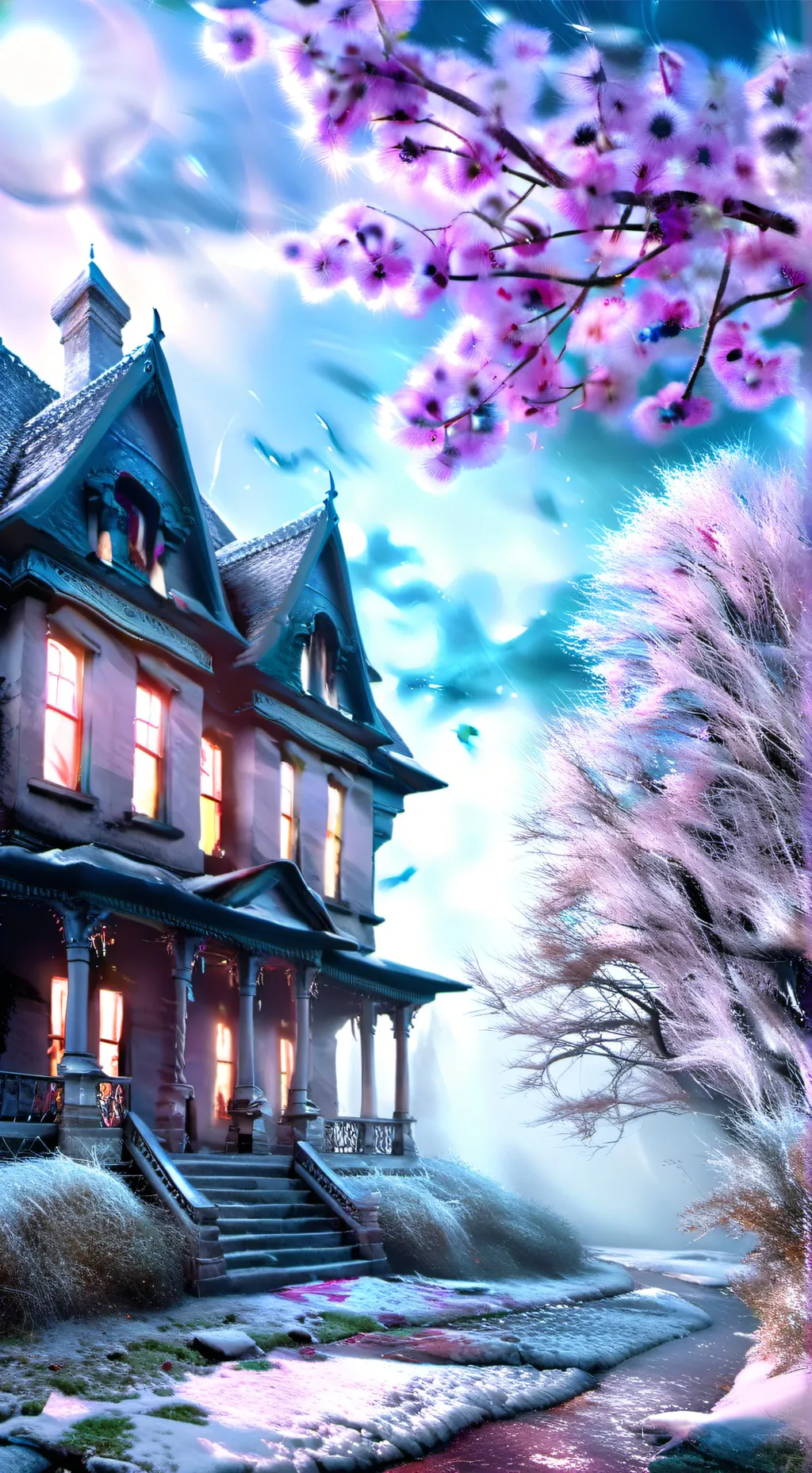 ai character: Haunted mansion ✨ background