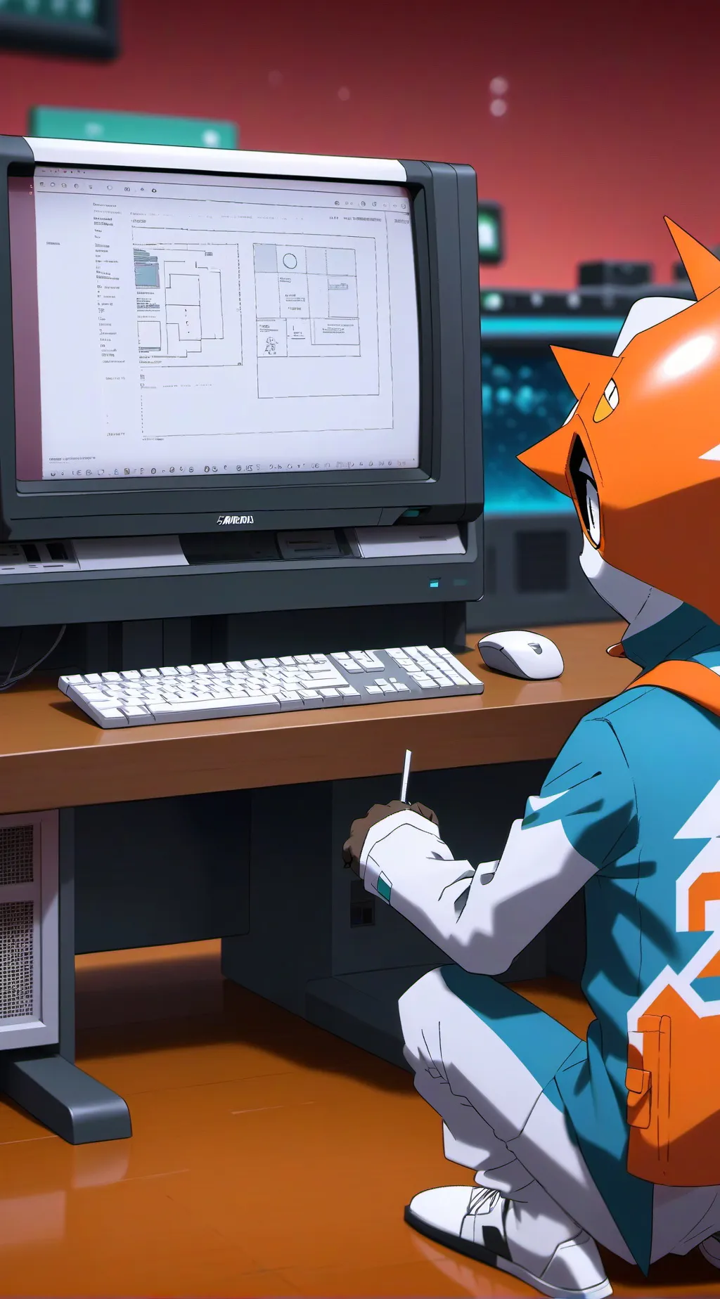 ai character: 🕰️OG computer🕰️ background
