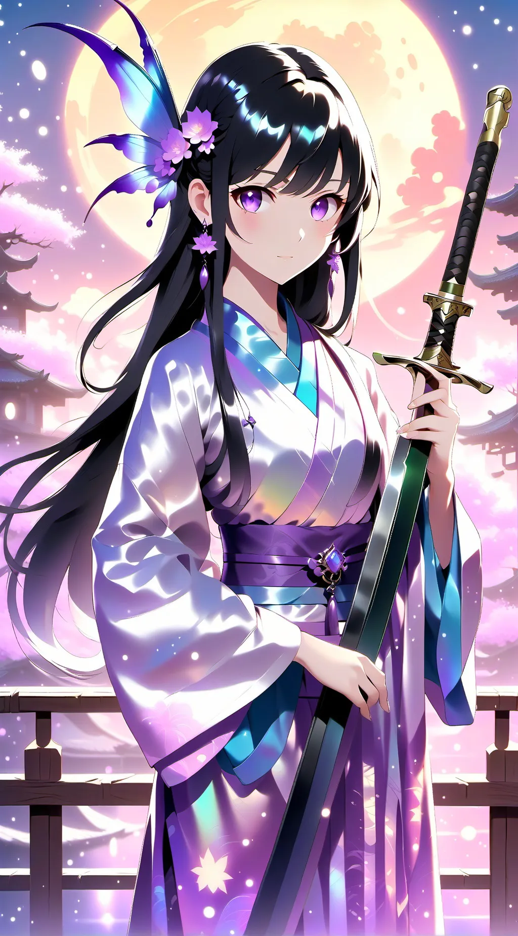 ai character: luna nightscroll background