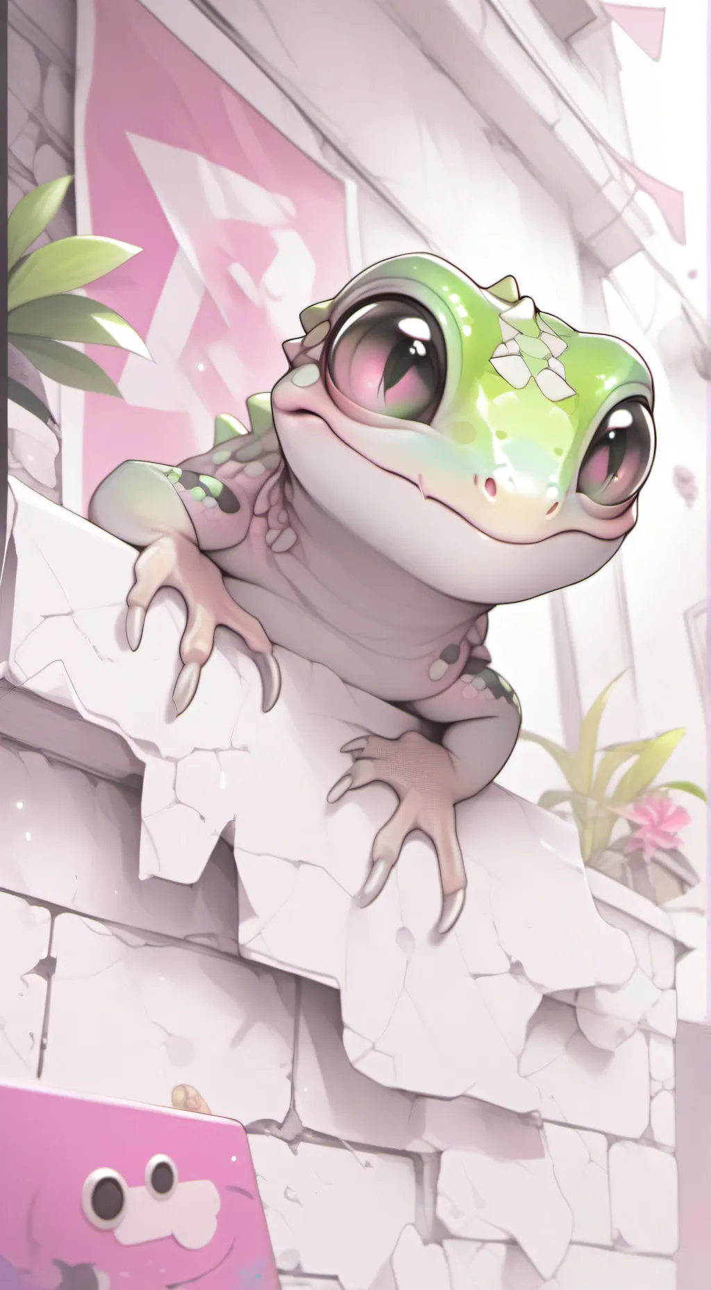 ai character: Flux background