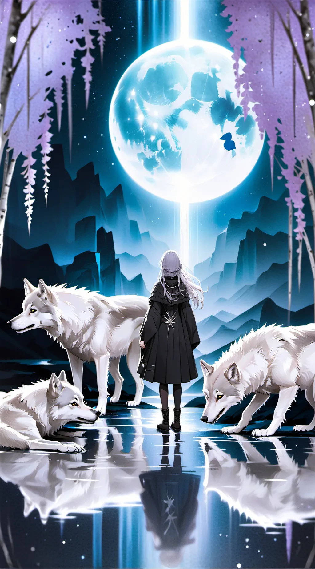 ai character: Luna background