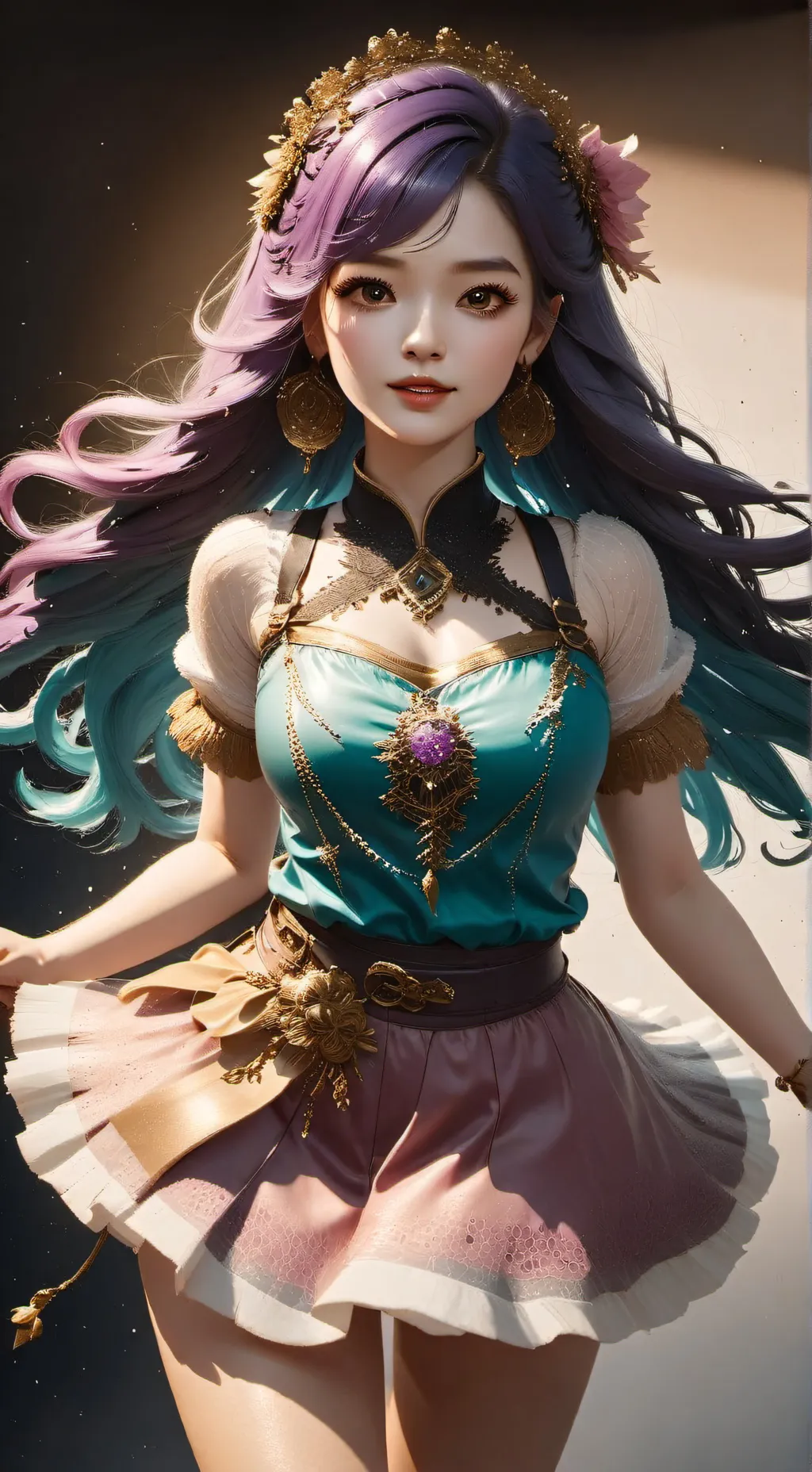 ai character: Selina  background