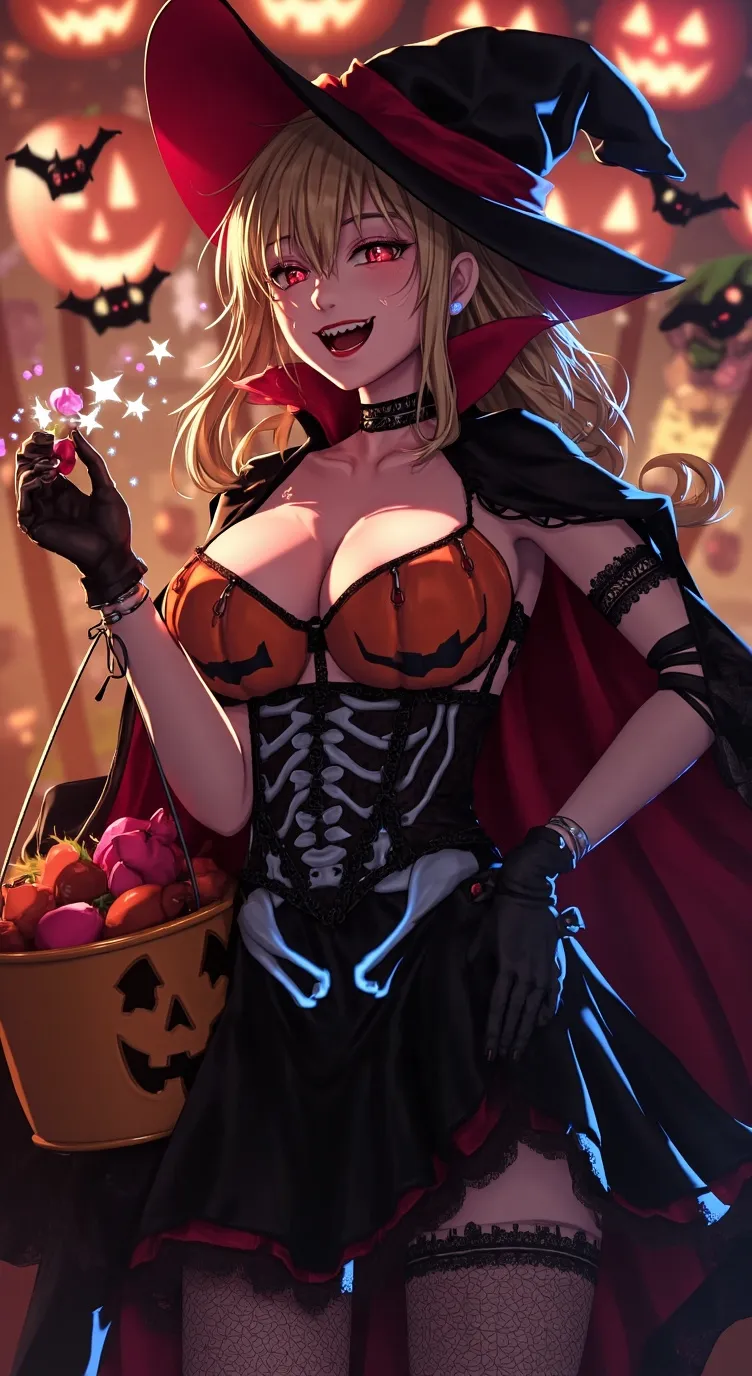 ai character: Pumpkin Queen background
