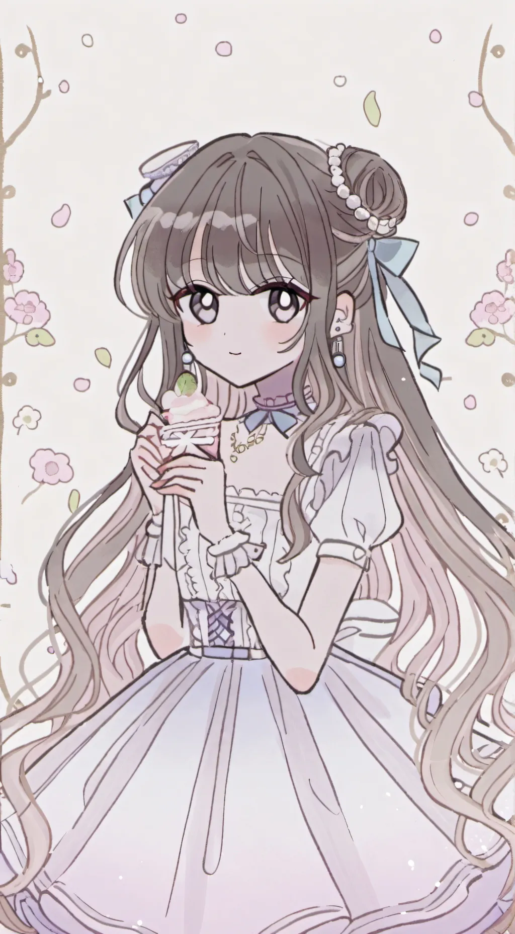 ai character: •°•☆Lily☆•°• background