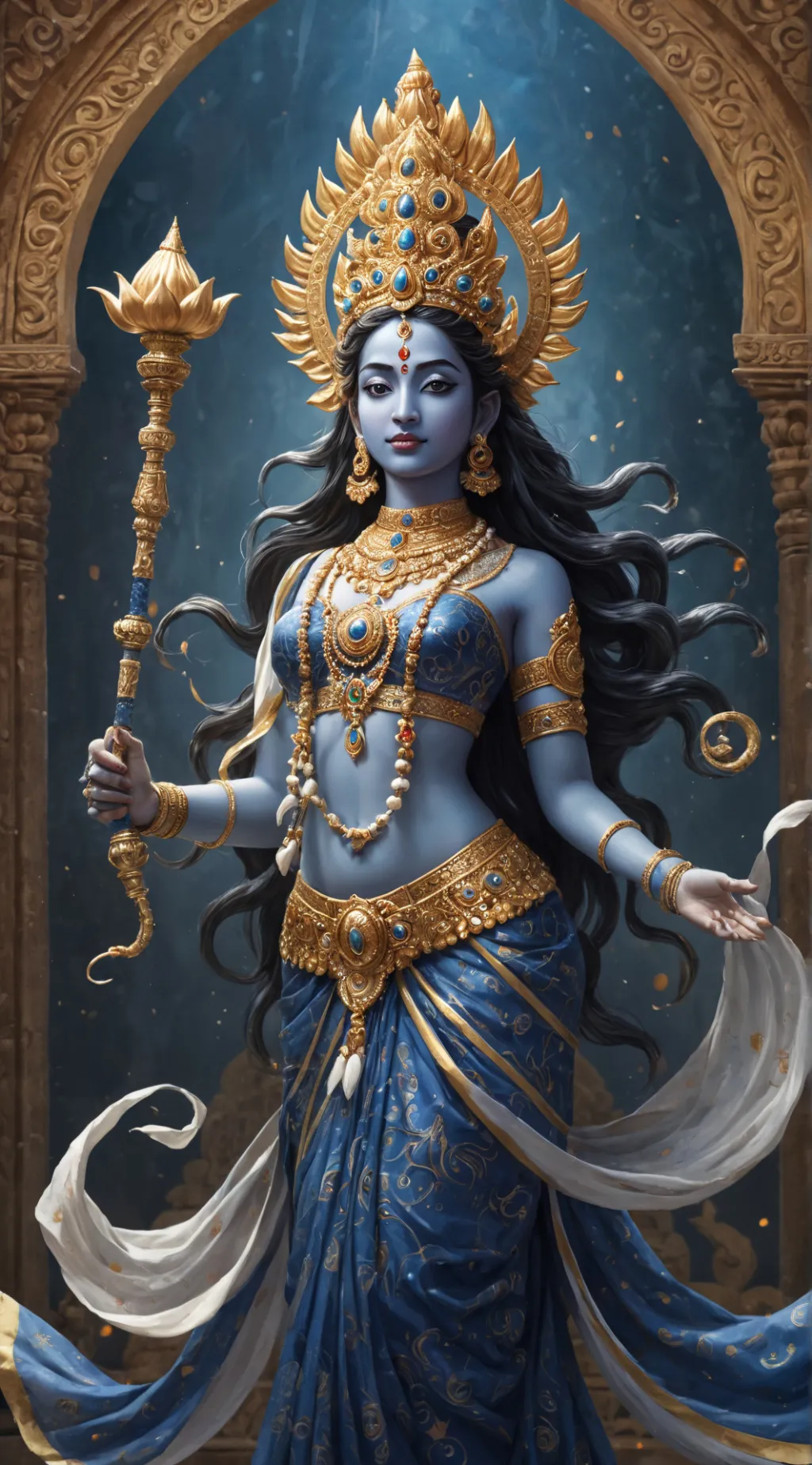 ai character: M O H I N I background