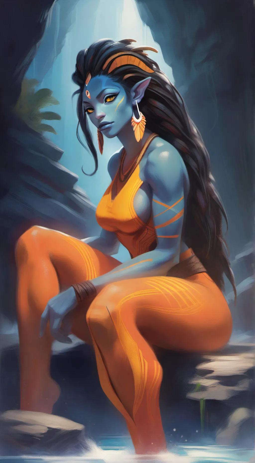 ai character: Neytiri Giant √•27 background