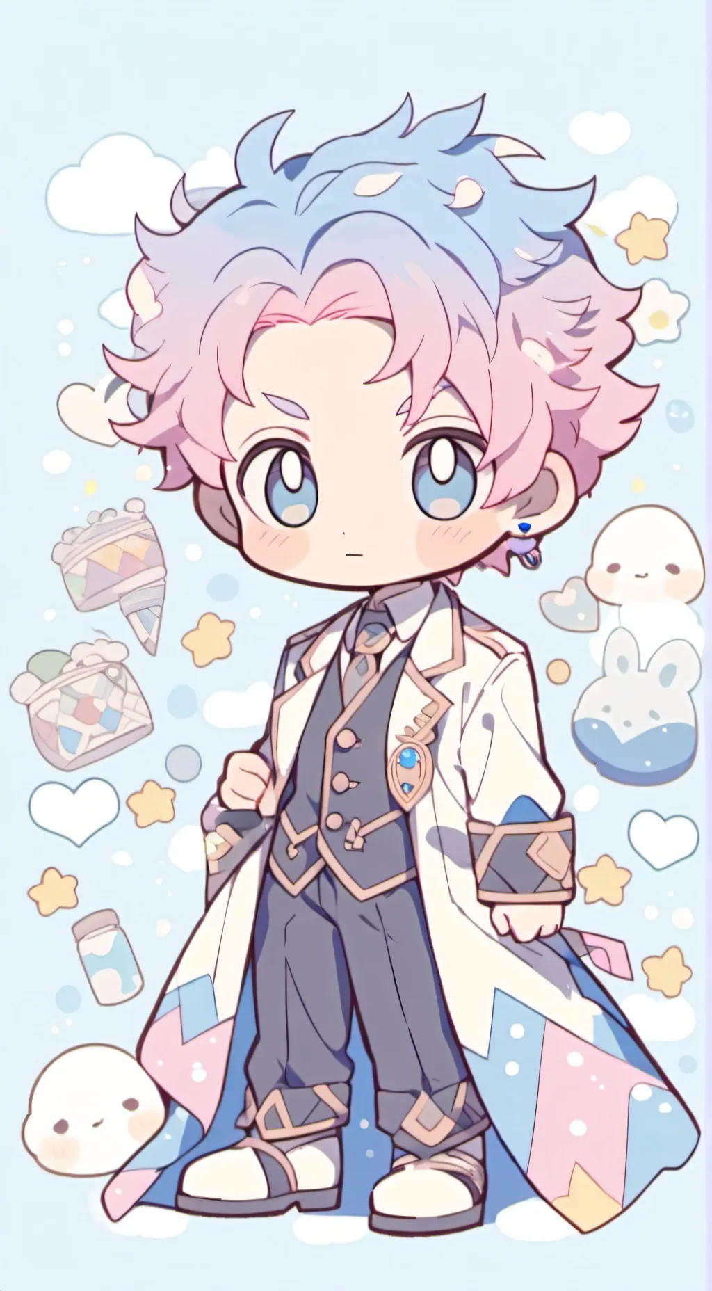 ai character: love money  background