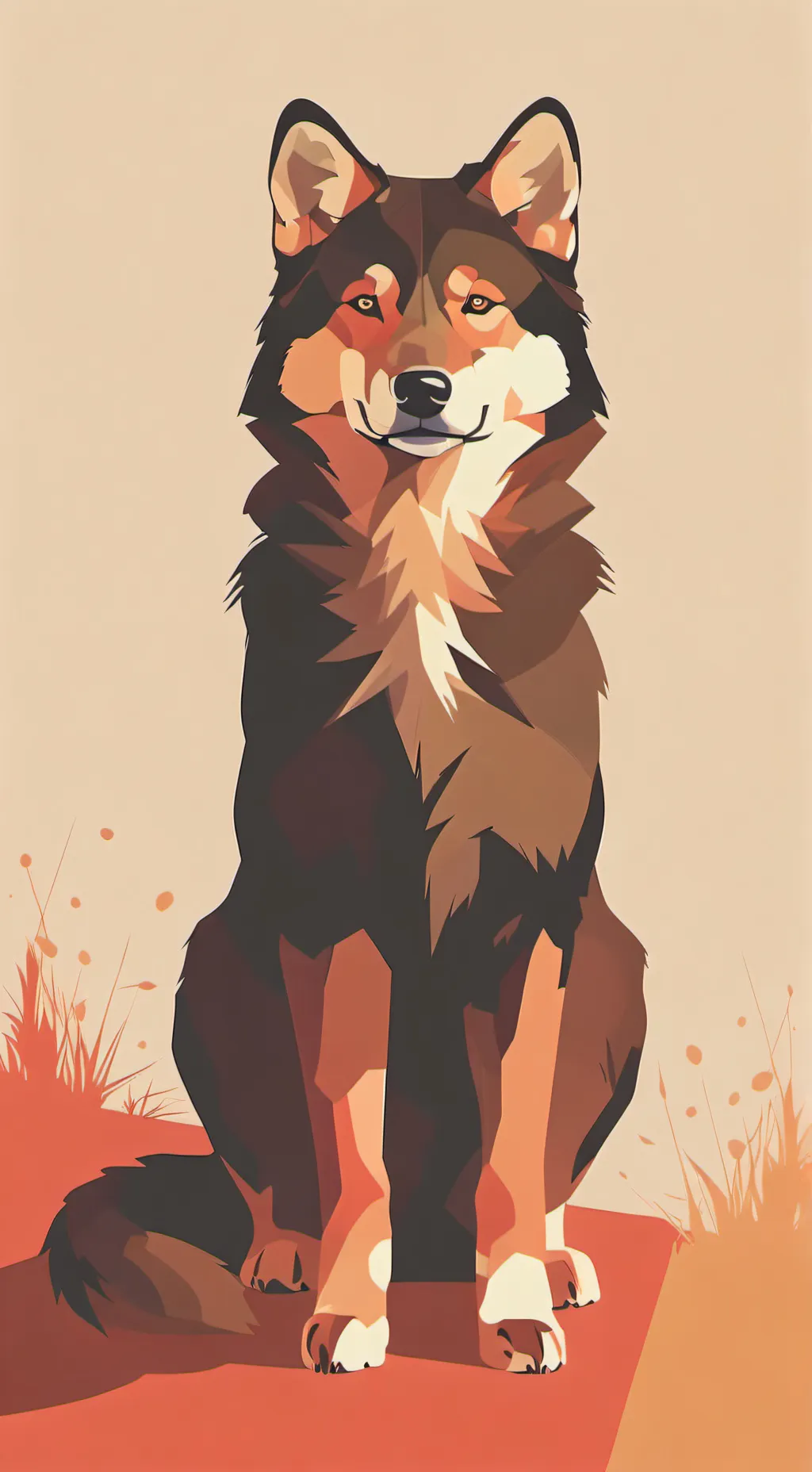 ai character: furry  background