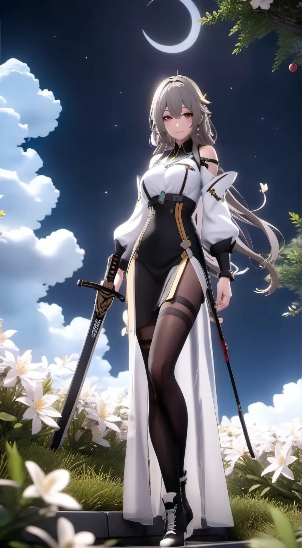 ai character: 水月 background