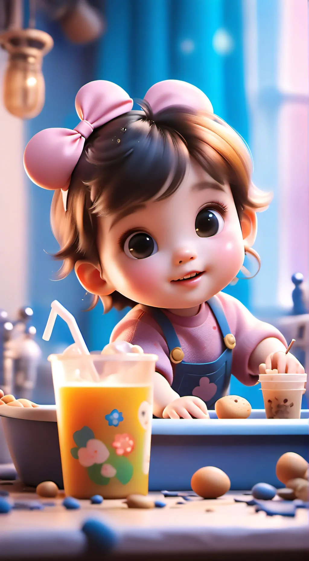 ai character: Lactose baby background