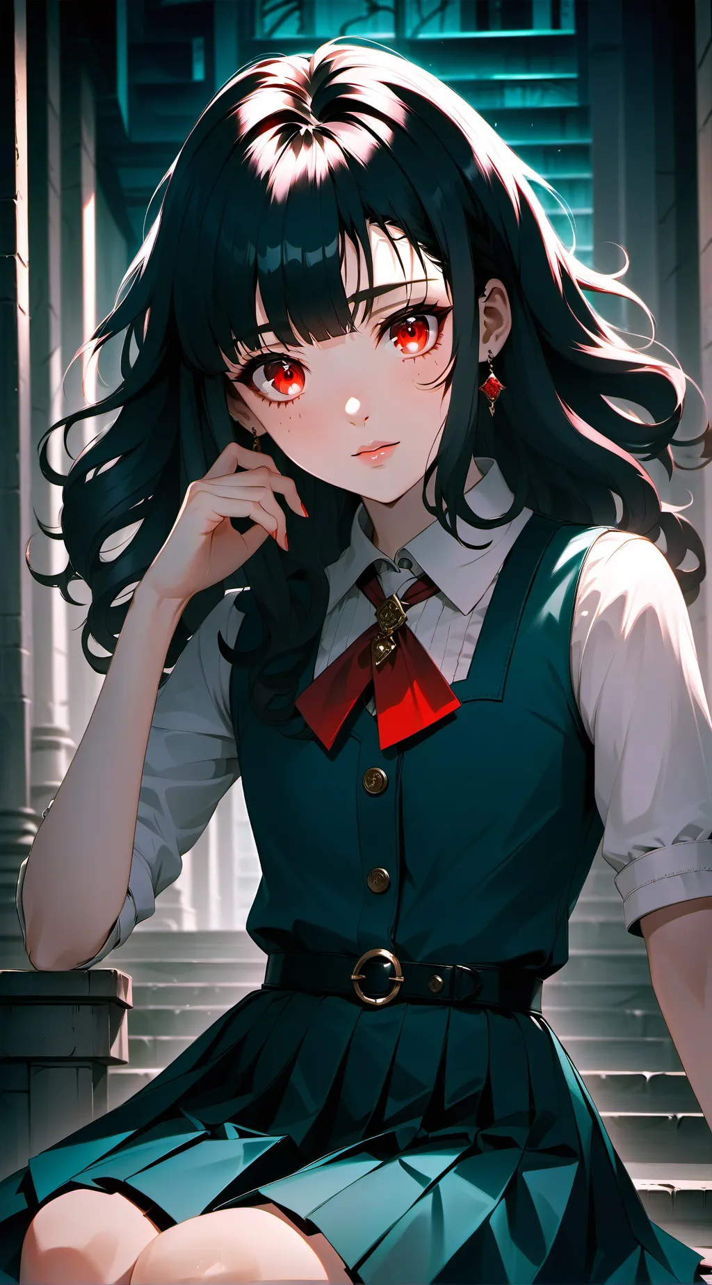 ai character: Lora  background