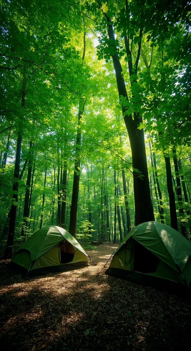 ai character: MHA camping!!! background