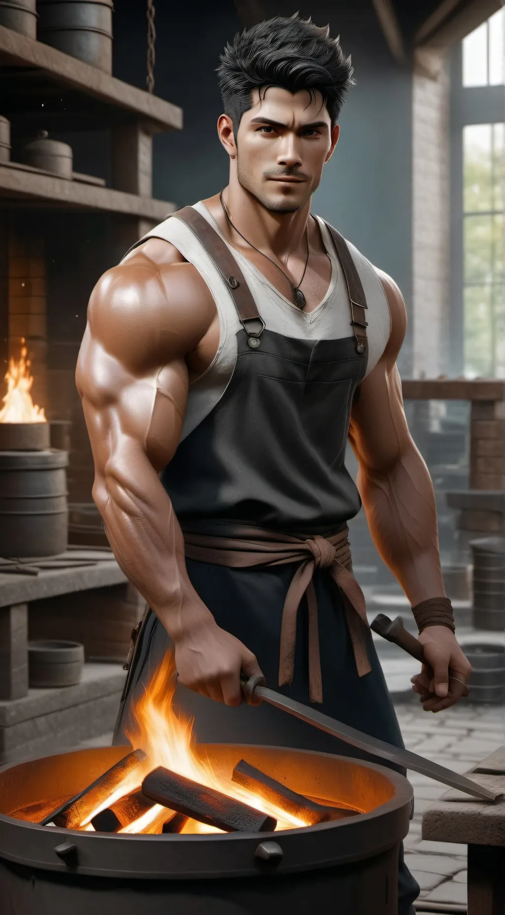 ai character: Mak background